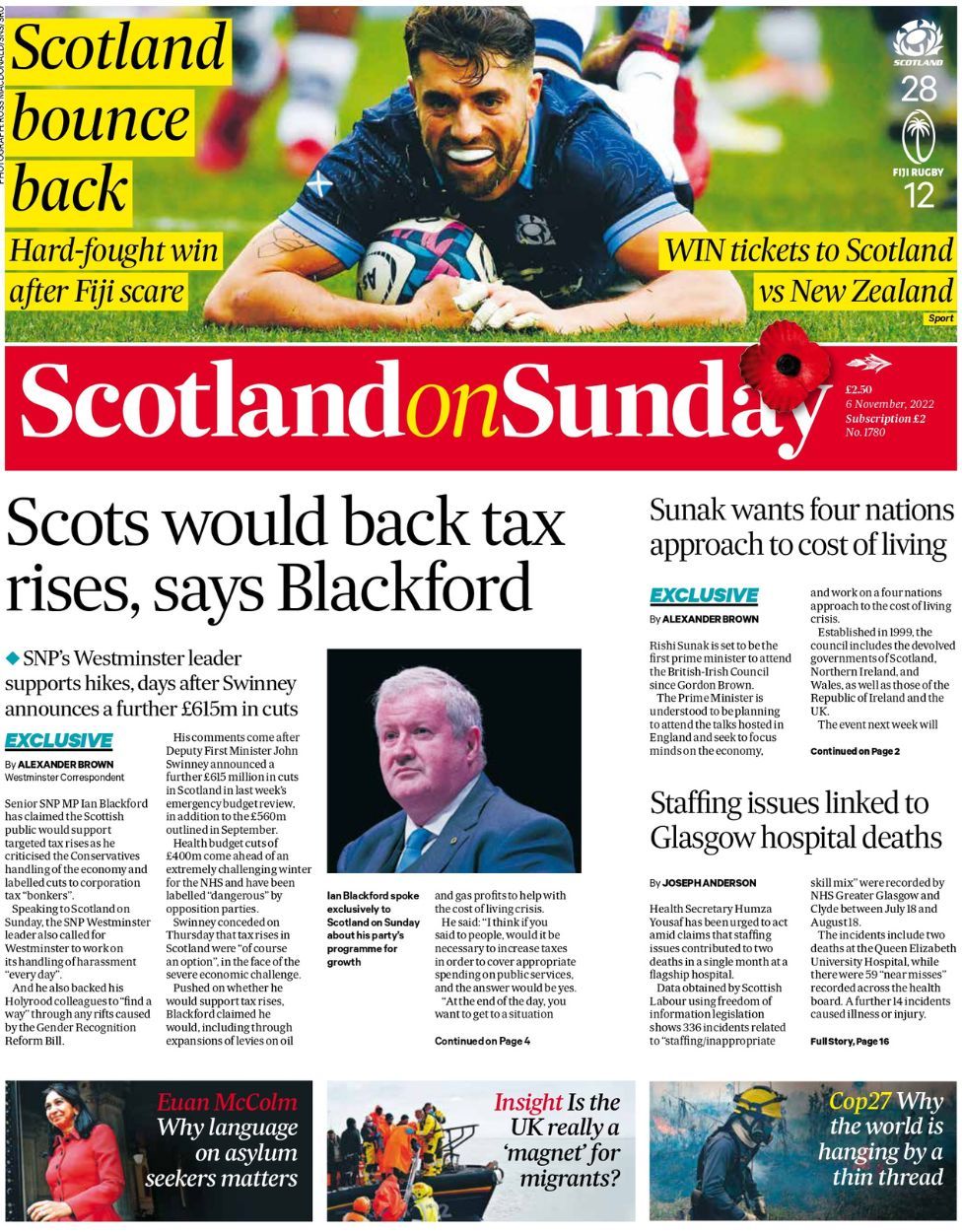 Scotland's Papers: NHS 'meltdown' And Call For Tax Hikes - BBC News