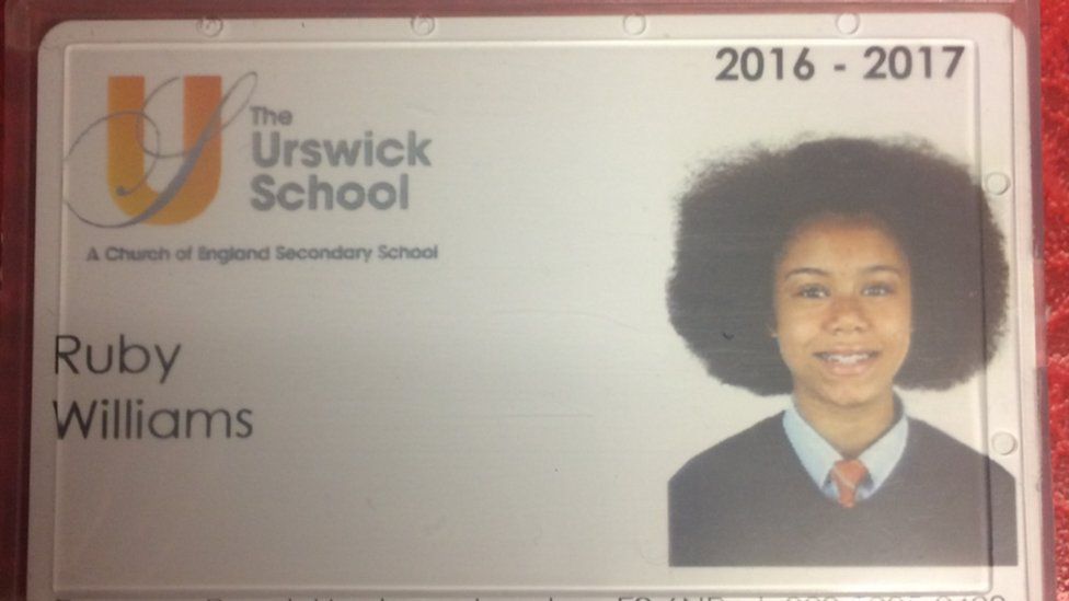 Ruby's hair at the end of year nine