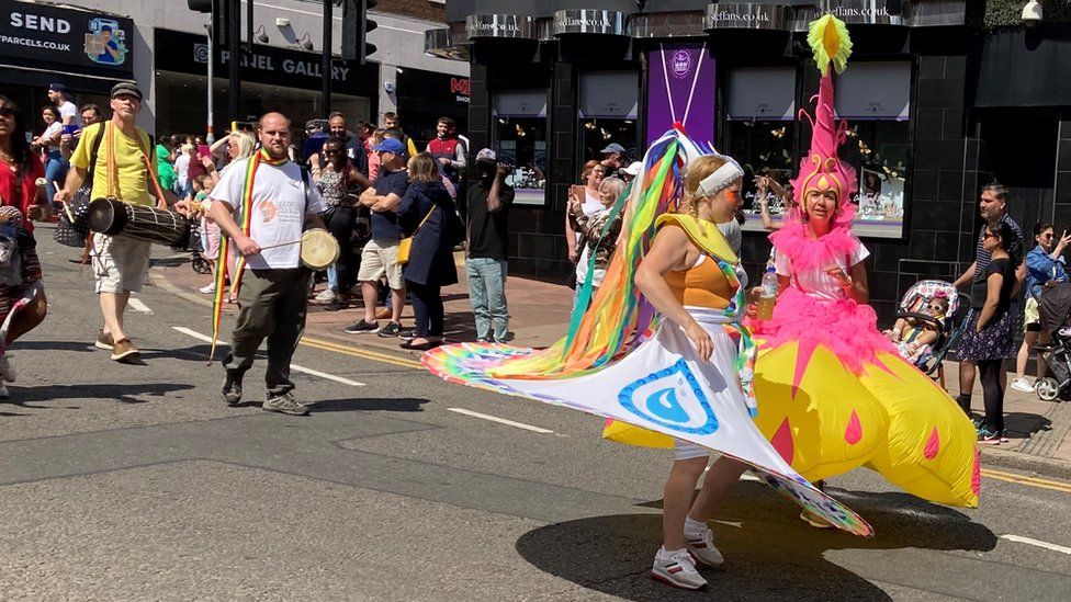 In pictures Carnival parade returns to Northampton BBC News