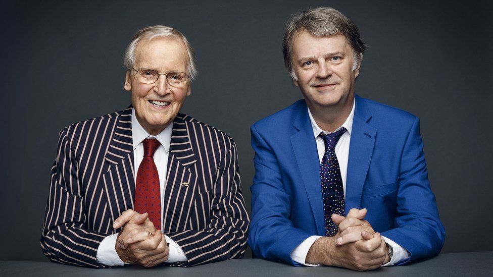 Nicholas Parsons and Paul Merton