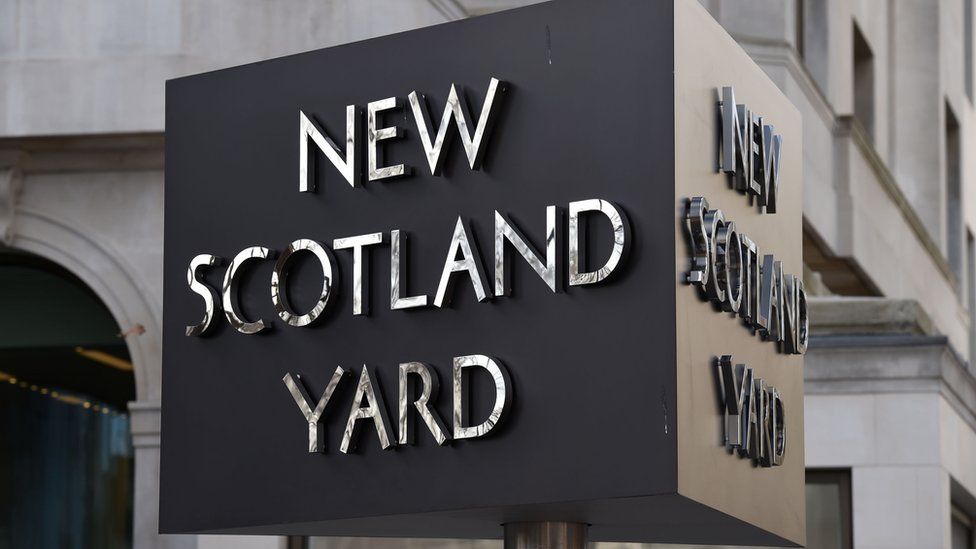 File image of the New Scotland Yard sign