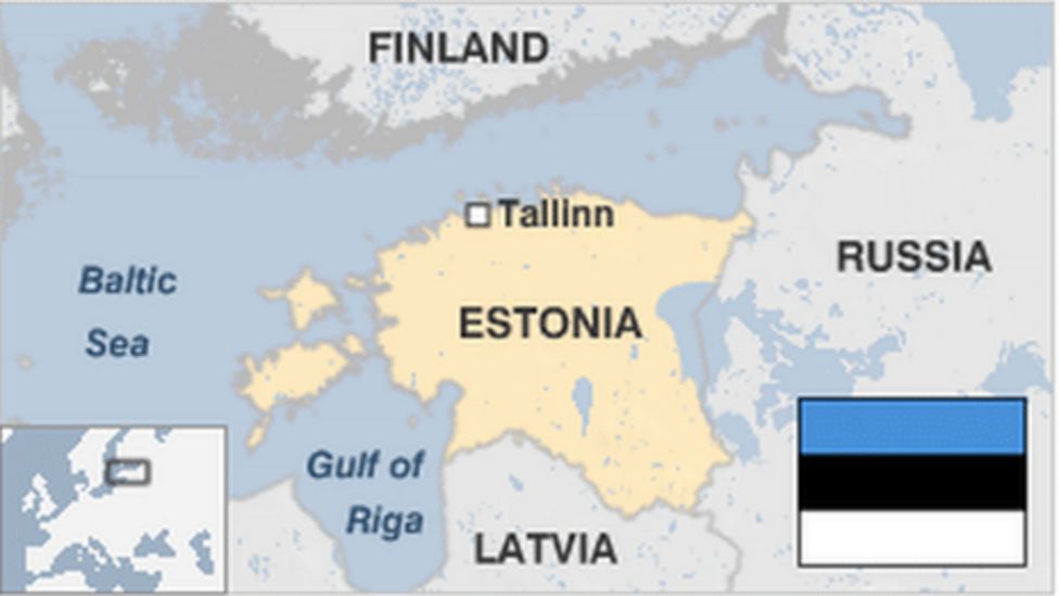  88001343 Estonia Map 