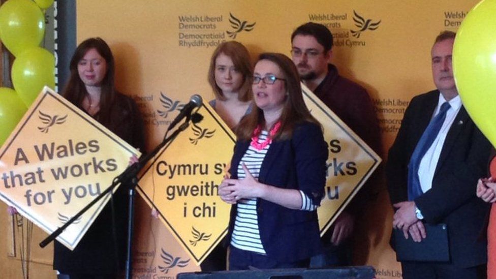 Kirsty Williams at 2016 Lib Dem campaign launch