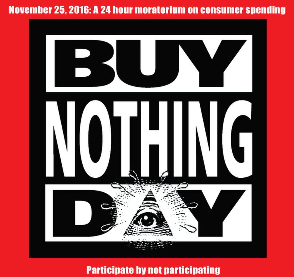 Buy Nothing Day sign