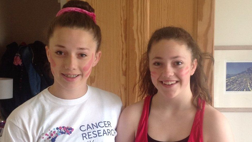 Mary and her sister Madeleine have often raised money towards Cancer Research