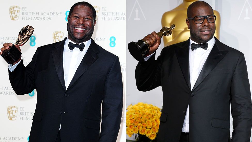 Steve McQueen at the 2014 Bafta Film Awards and Academy Awards