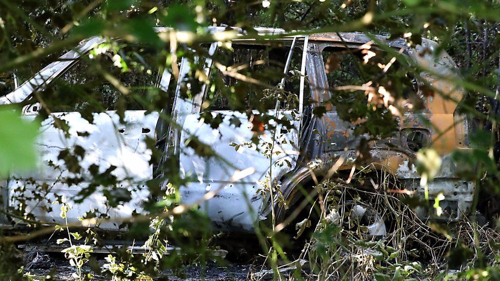 A vehicle understood to be Kevin Lunney’s Land Cruiser