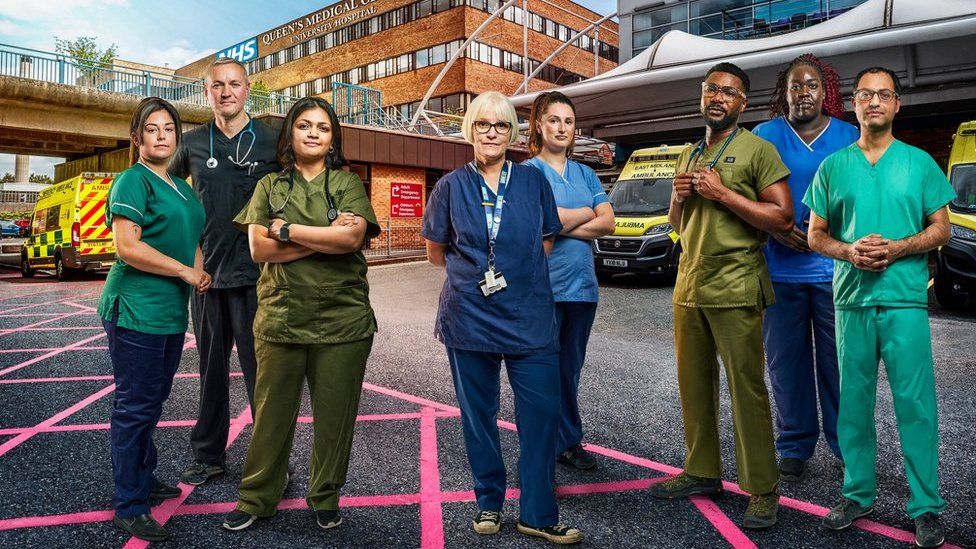 Pictured (L-R): Iona, Craig, Anju, Lou, Jess, Stephen, Sarah & Manjeet.