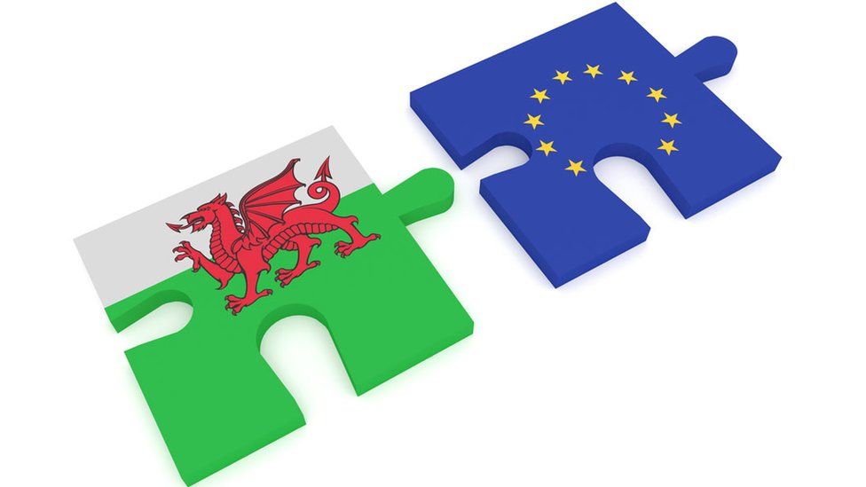 Jigsaw pieces EU and Wales