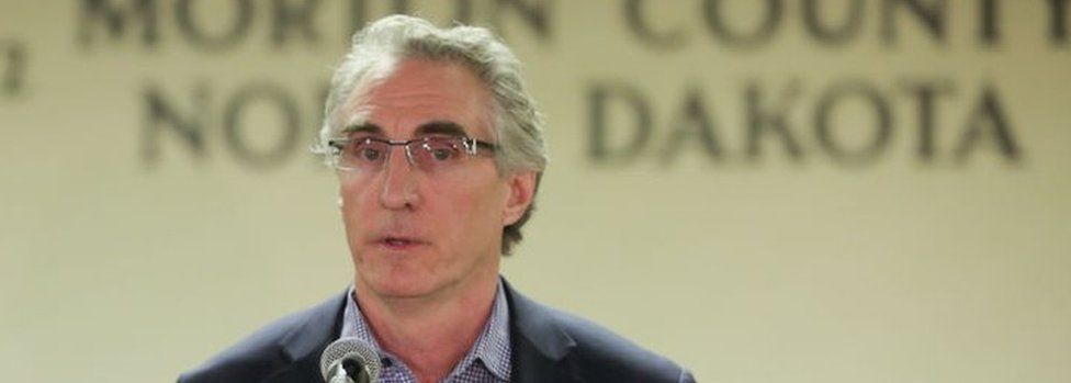 Doug Burgum at a 2017 press conference