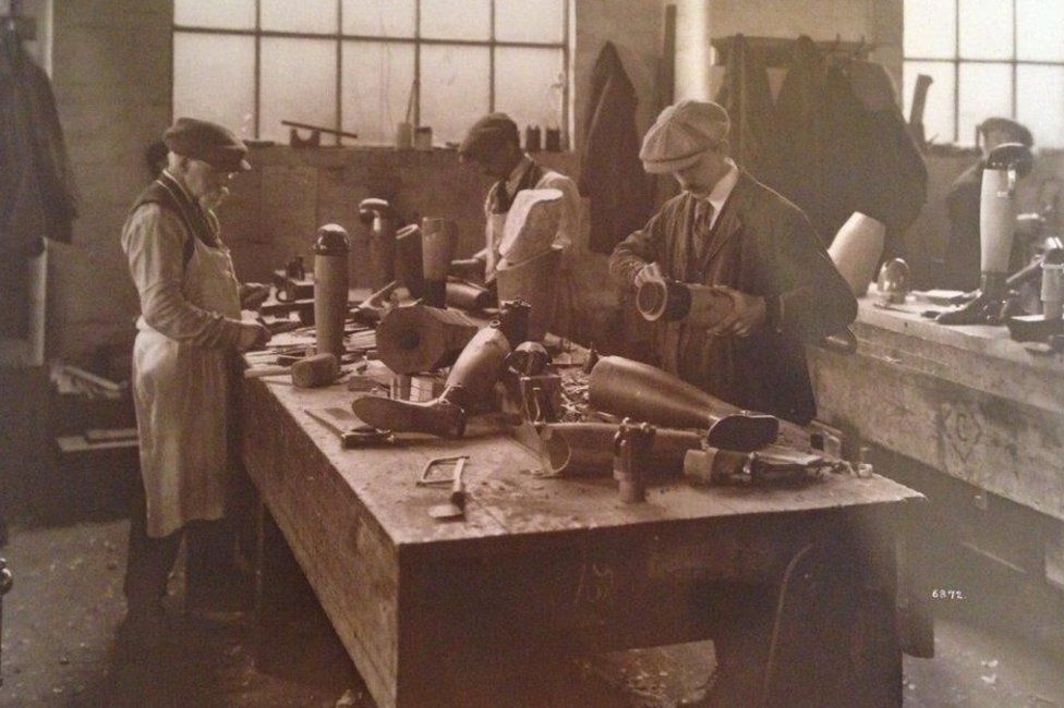 Carpenters in Erskine workshop