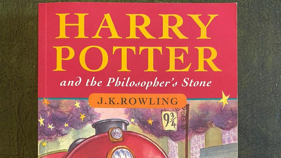 First edition copy of Harry Potter book