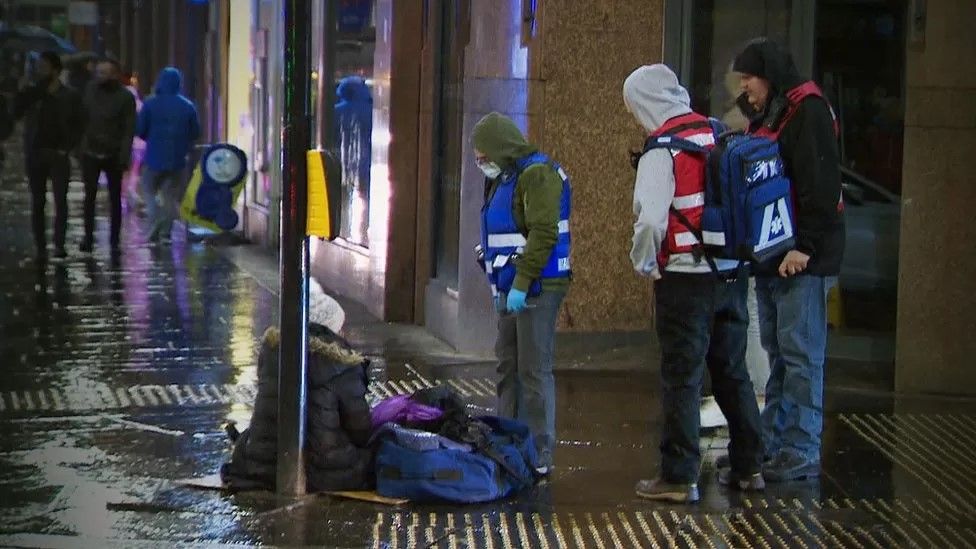 Rough sleeping is also on the rise