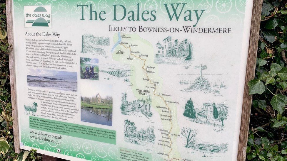 The Dales Way sign