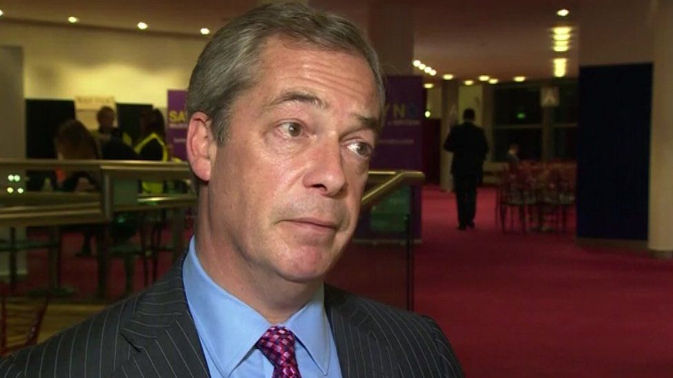 Faith institutions should declare all funding, says Farage - BBC News