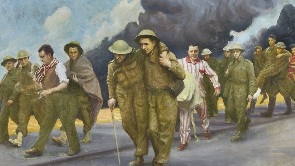 Evacuation of soldiers from Dunkirk by Ernest Townsend