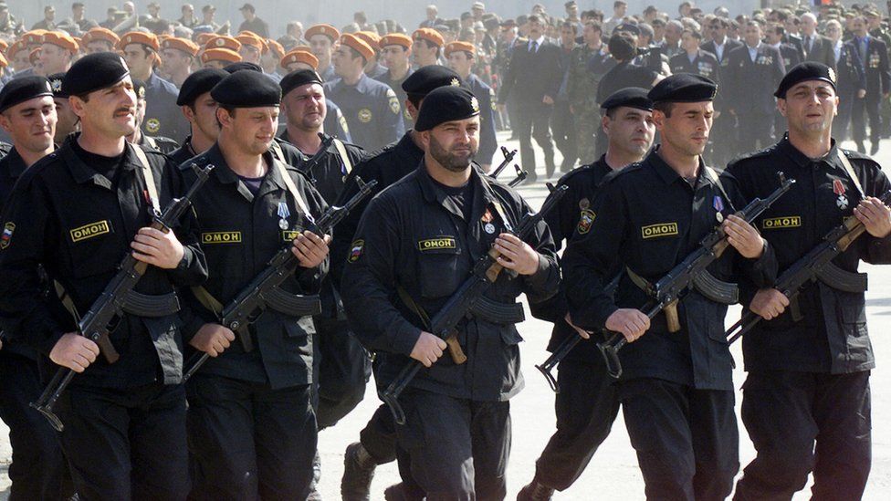 Chechen special forces, 2005 file pic