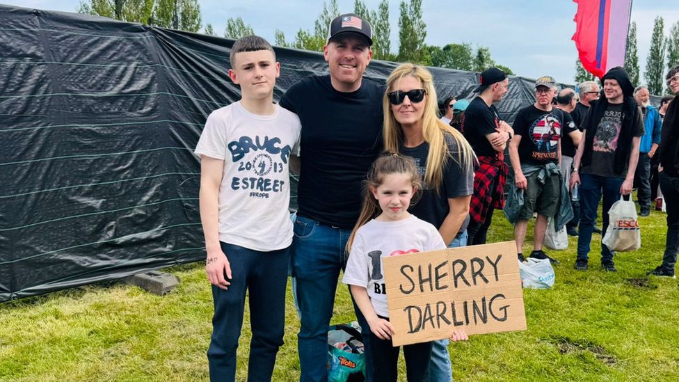 Lavery family at Bruce Springsteen gig in Belfast