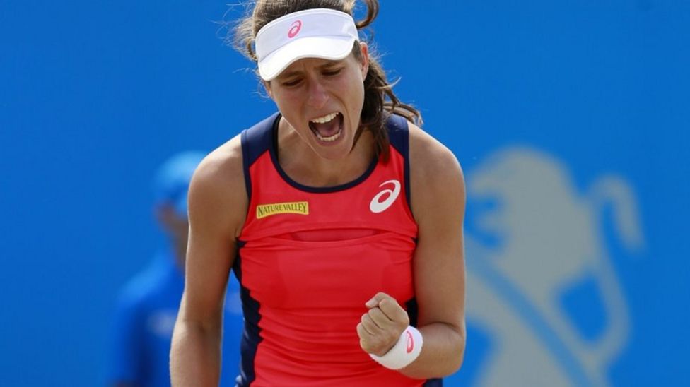 Nottingham Open: Johanna Konta beats Magdalena Rybarikova to reach ...