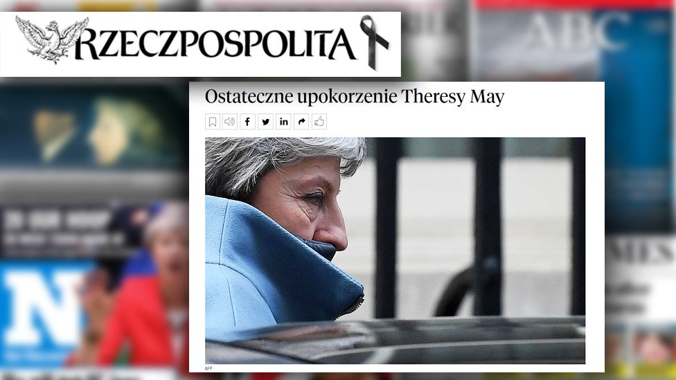 Polish newspaper front page