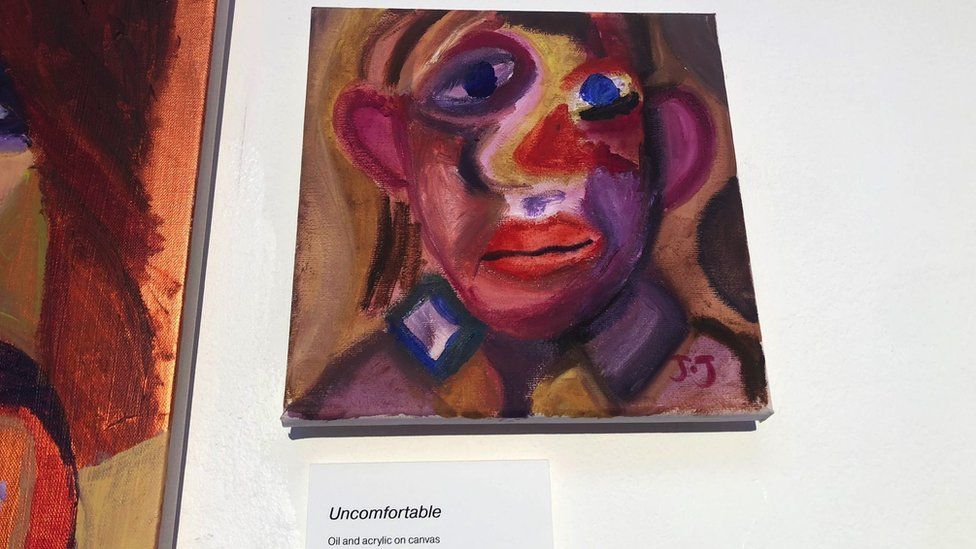 Artwork entitled 'Uncomfortable'