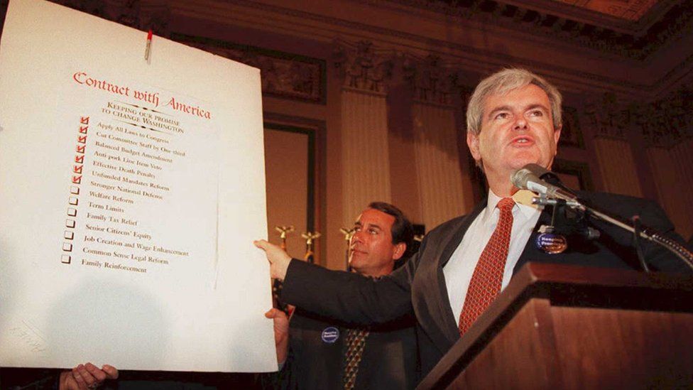 newt gingrich explains "contract with America" 1994