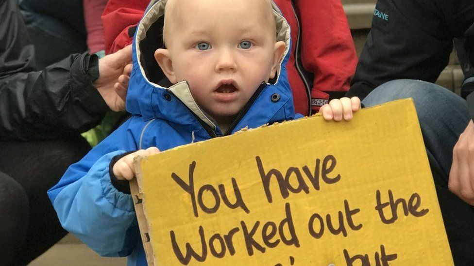 Children's centre protest