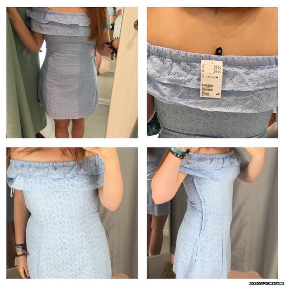 Size 12 student criticises H&M after struggling to fit into size 16 dress -  BBC News