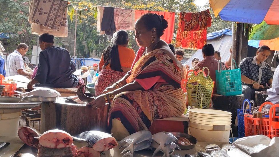 A fish market in Mumbai