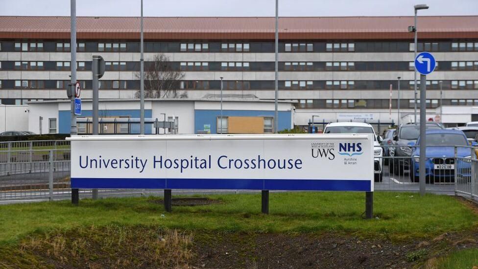 Crosshouse Hospital sign