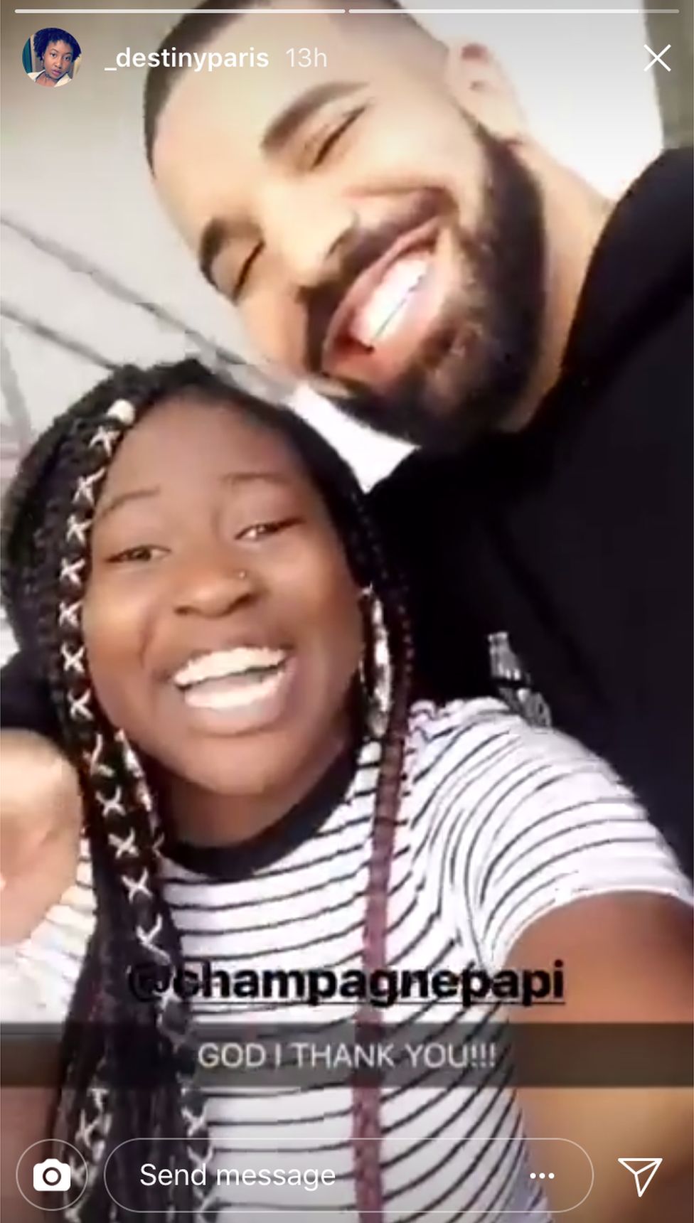 Drake and Destiny at University of Miami