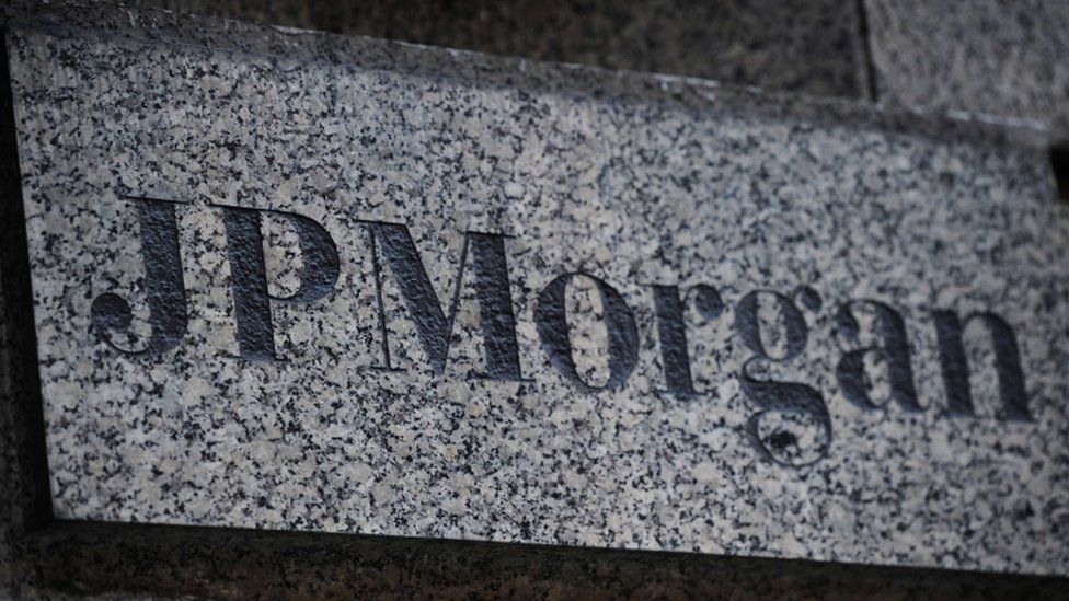 JP Morgan name plate