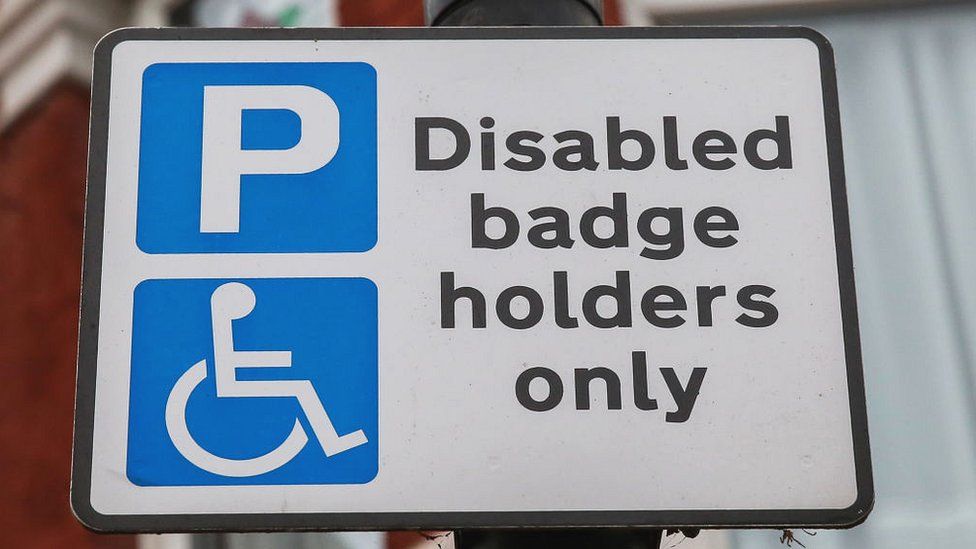 Disabled parking bays