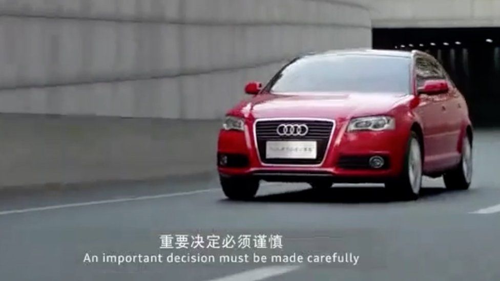 Screenshot from Audi