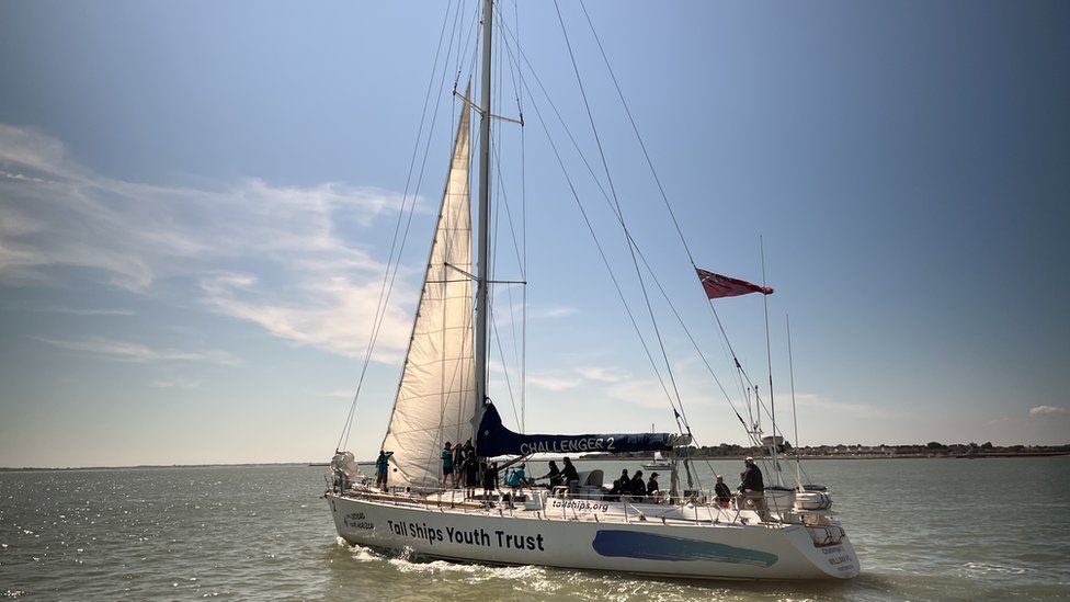 Tall Ships Youth Trust vessel off the coast of Essex