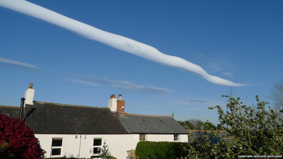 Roll cloud in a blue sky