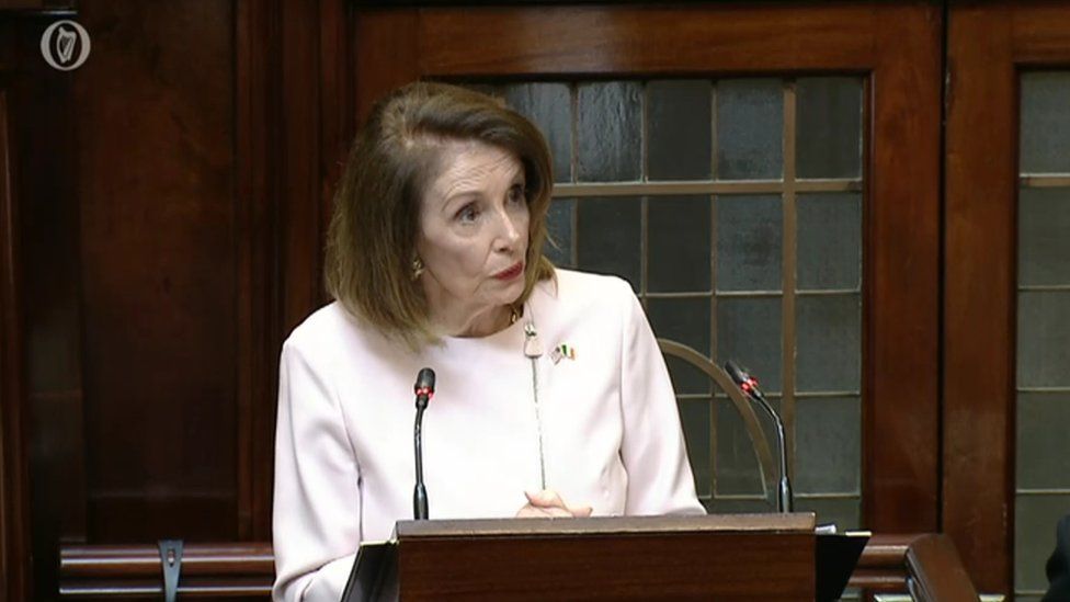 Nancy Pelosi in the Dáil