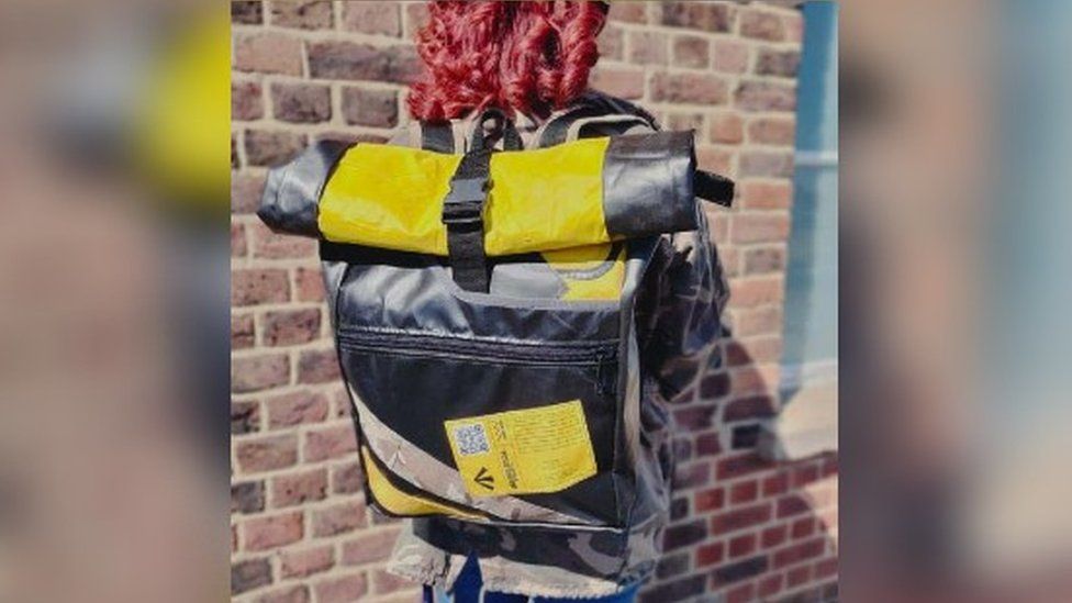 Backpack and model