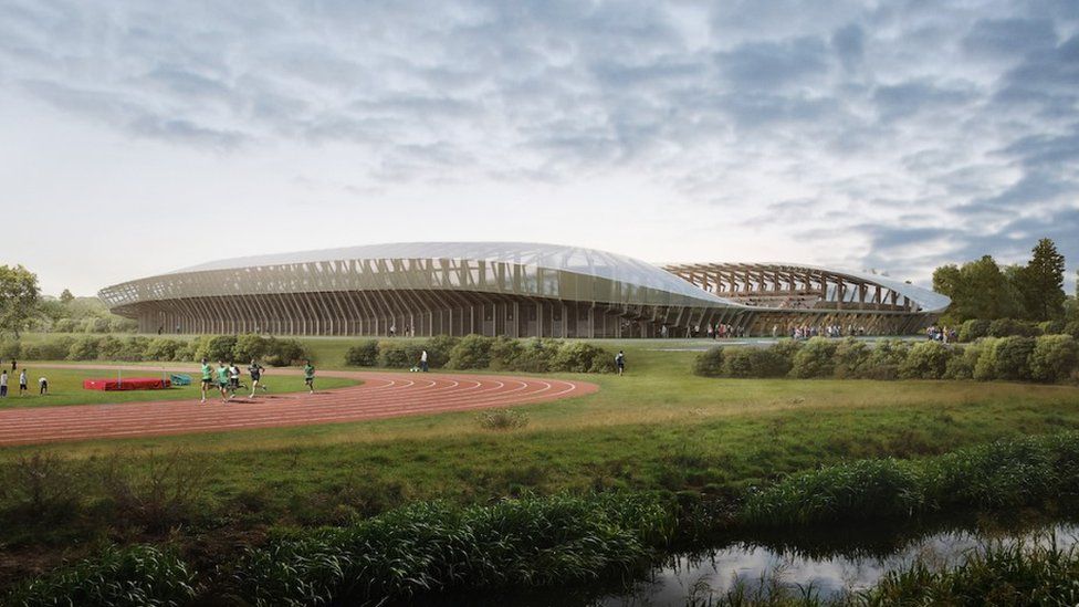 Forest Green Rovers 'Eco Park' stadium designs down to two BBC News