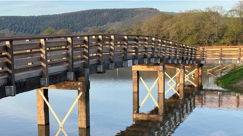 Tamar Valley Discovery Trail new footbridge open BBC News