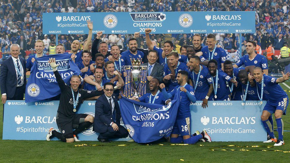 Leicester City title-winning picture