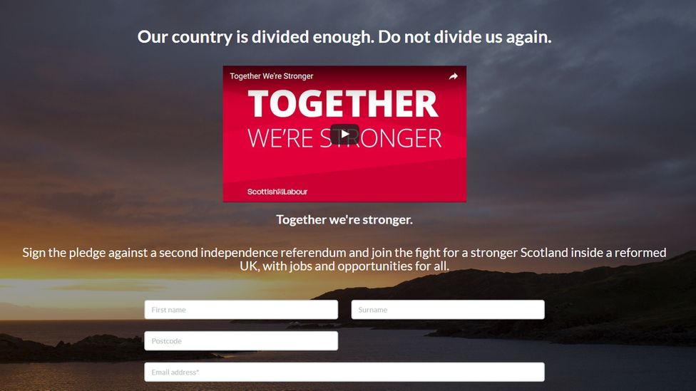 Scottish Labour website