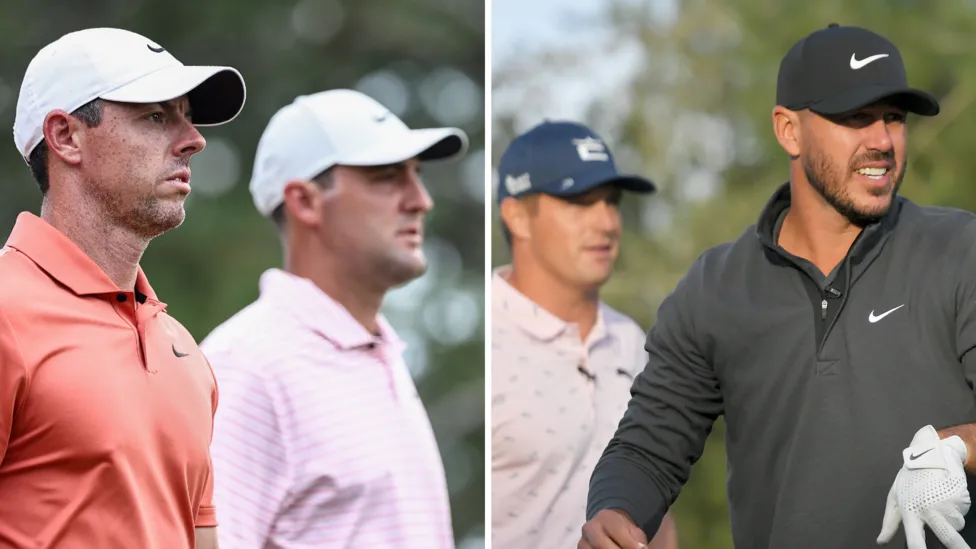 McIlroy and Scheffler Set for Showdown Against DeChambeau and Koepka in Televised Duel.