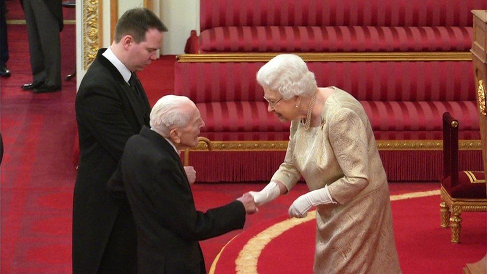 Harry Billinge and the Queen