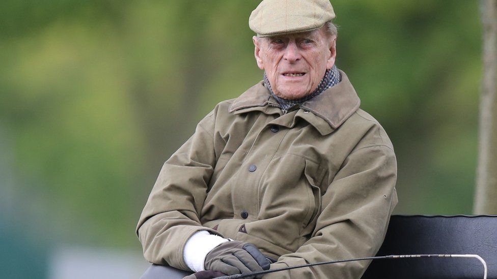 The Duke of Edinburgh at the Royal Windsor Horse Show in Windsor, Berkshire, in May