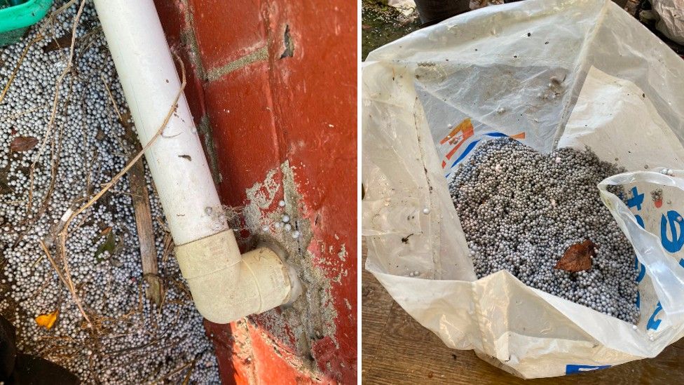 Thousands of polystyrene balls leak into Bristol house daily BBC News