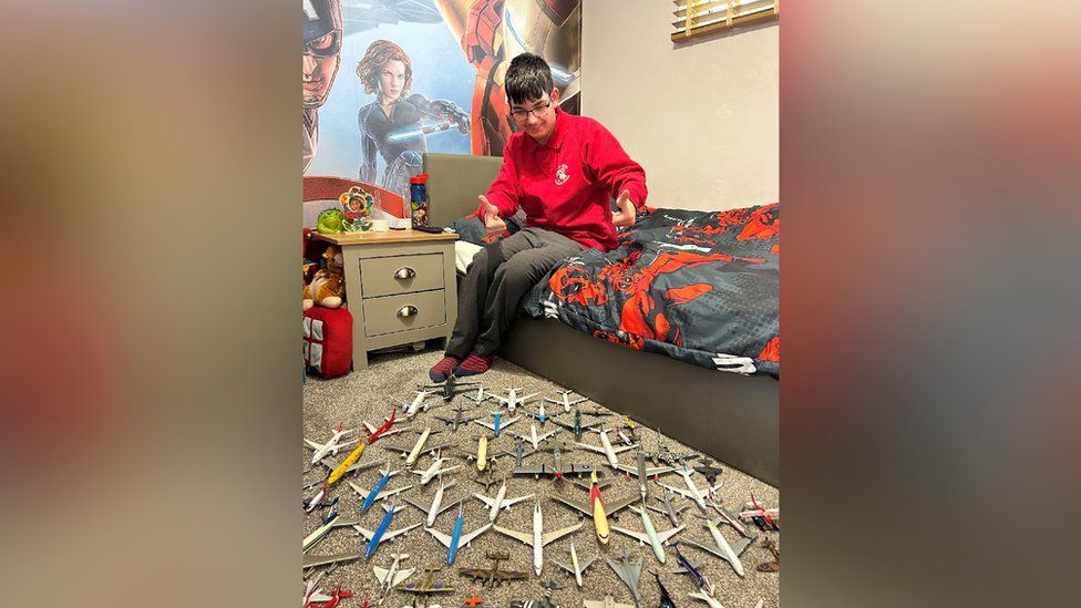 Lucas and his new planes collection