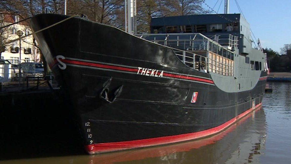The Thekla, a former German cargo ship moored in Bristol's Floating Harbour