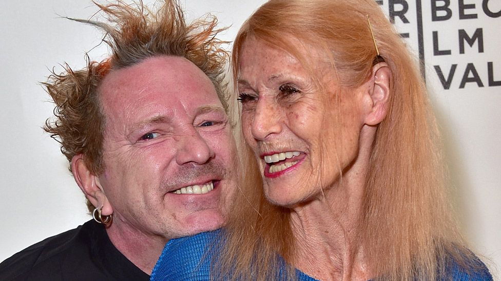 John Lydon, aka Johnny Rotten and his wife Nora Forster attend the 2017 Tribeca Film Festival