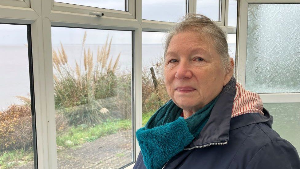 Jacky Campling at her family chalet in Pakefield